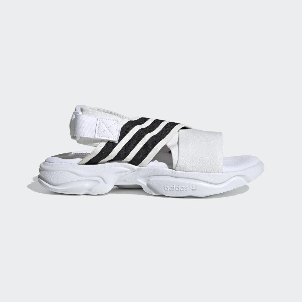 Adidas Women's Magmur Sandals White/Black Ireland EF5848